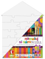 Puzzle - Namaluj si sám - Domeček