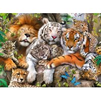 Puzzle 200 XXL - Kočkovité šelmy