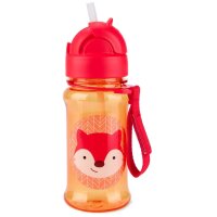 Láhev s brčkem – Liška 355 ml
