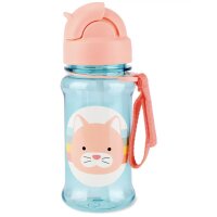 Láhev s brčkem – Kočka 355 ml