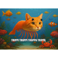 Puzzle 200 –  Brainrot: Trippi Troppi Troppa Trippa