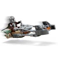 75436 Lego star Wars - Mandalorian a Grogu a spídrová motorka
