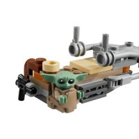 75436 Lego star Wars - Mandalorian a Grogu a spídrová motorka