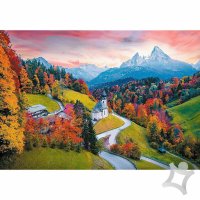 Puzzle 1000 - Na úpatí Alp, Bavorsko, Nemecko