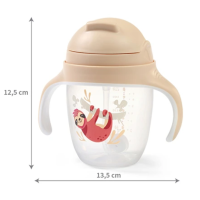 Hrnek s brčkem Lenochod 240 ml
