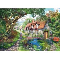 Puzzle 1000 - Cesta přes květinové kopce
