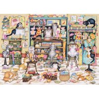 Puzzle 1000 - Kočičí šicí dílna
