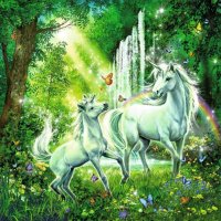 Puzzle 3x49 - Jednorožci