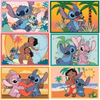 Stitch - Obrázkové kostky 6 ks