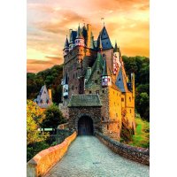 Puzzle 1000 - Zlatá hodinka na hradě Eltz