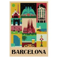 Puzzle 1000 - Styl ve městě Barcelona