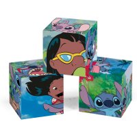 Stitch - Obrázkové kostky 12 ks