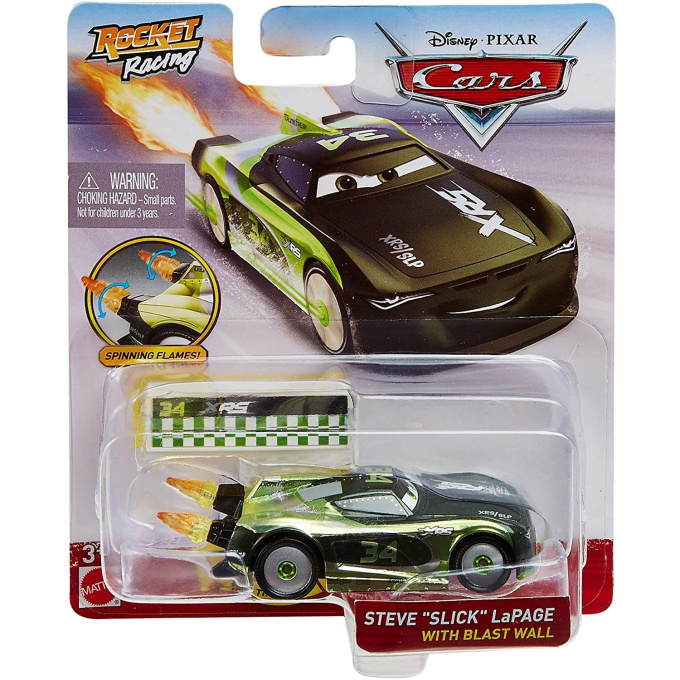 Cars – Rocket Racing Steve"Slick" Lapage With Blast Wall