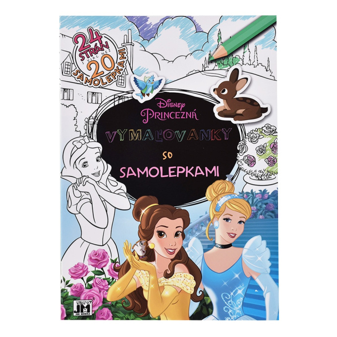 Disney Princess – Omalovánky se samolepkami