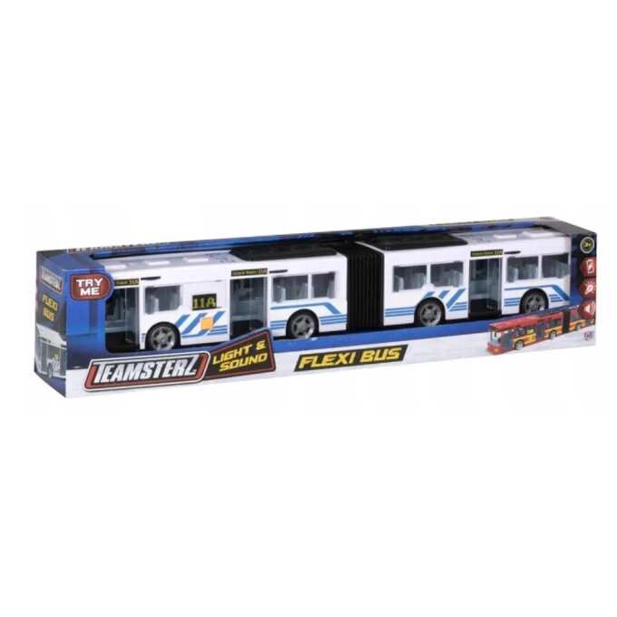 Ohýbatelný autobus Bílý