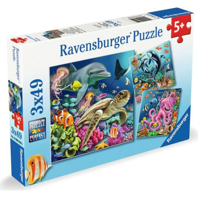Puzzle 3x49 - Život pod vodou