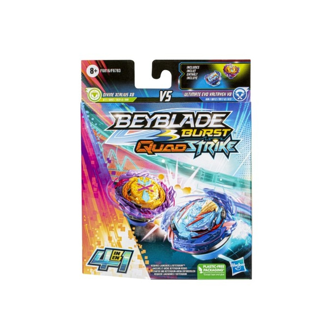Beyblade - Burst Quadstrike Divine Xcalius X8 Vs Ultimate Evo Valtryeh V8