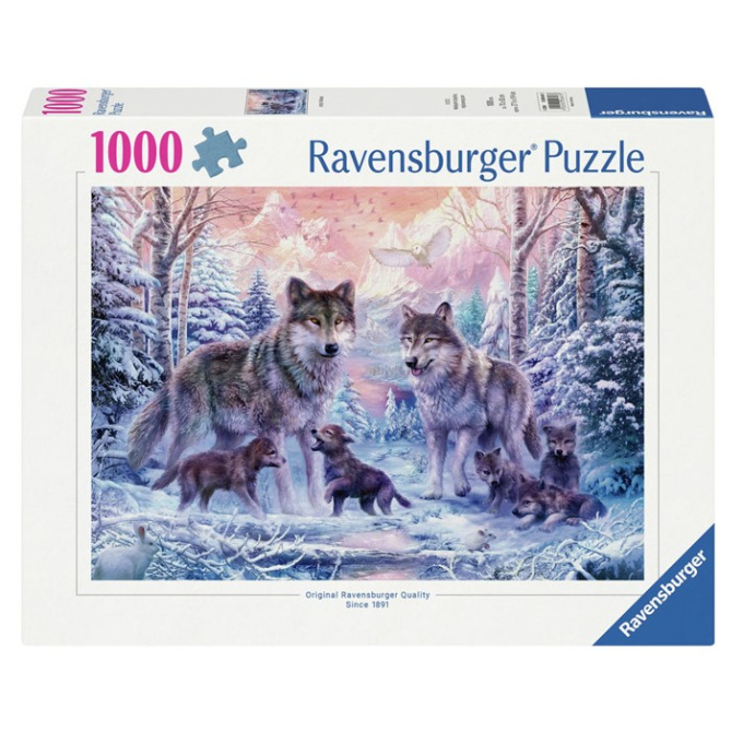 Puzzle 1000 - Arktičtí vlci