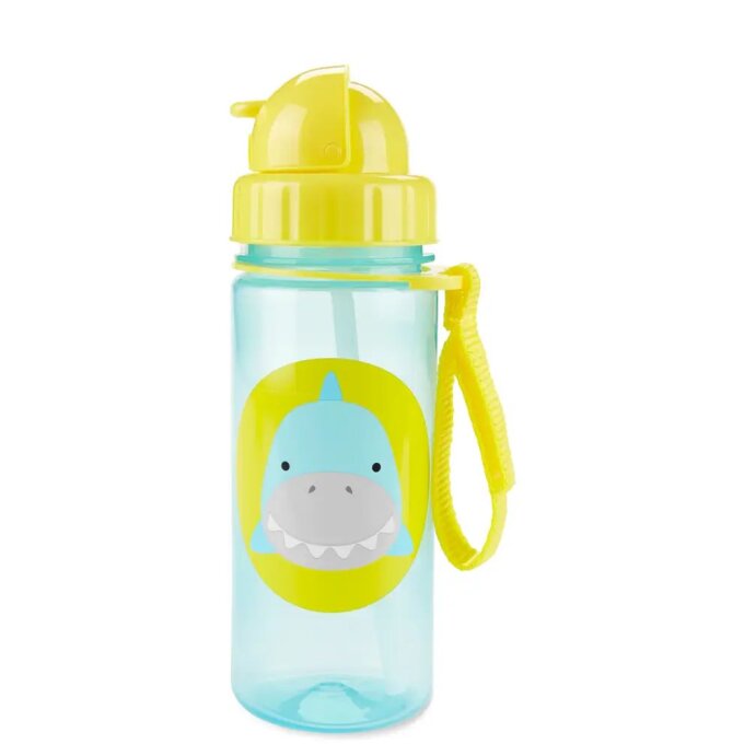 Láhev s brčkem – Žralok 390 ml