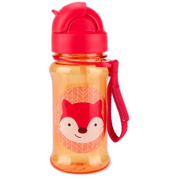 Láhev s brčkem – Liška 355 ml