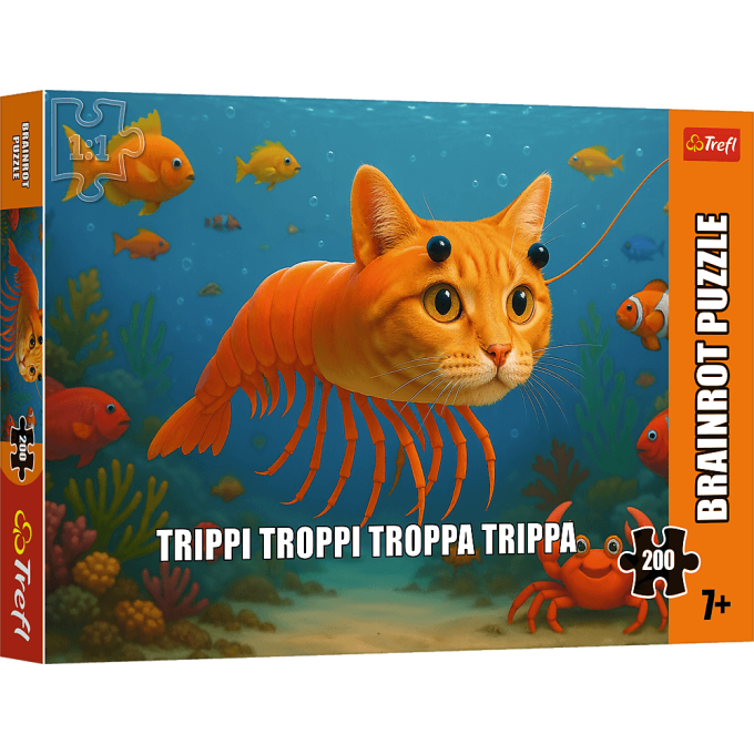 Puzzle 200 –  Brainrot: Trippi Troppi Troppa Trippa