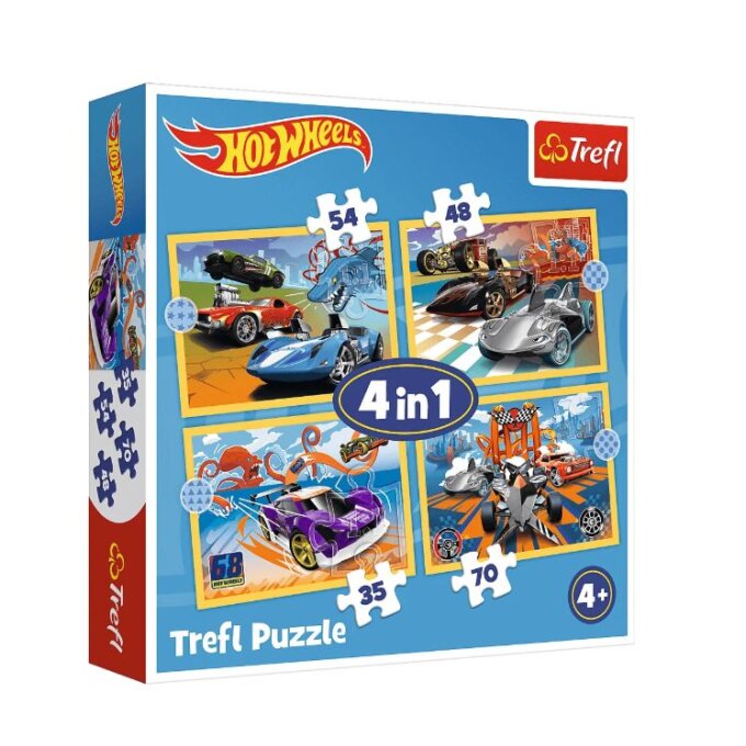 Puzzle 4v1 – Hot Wheels