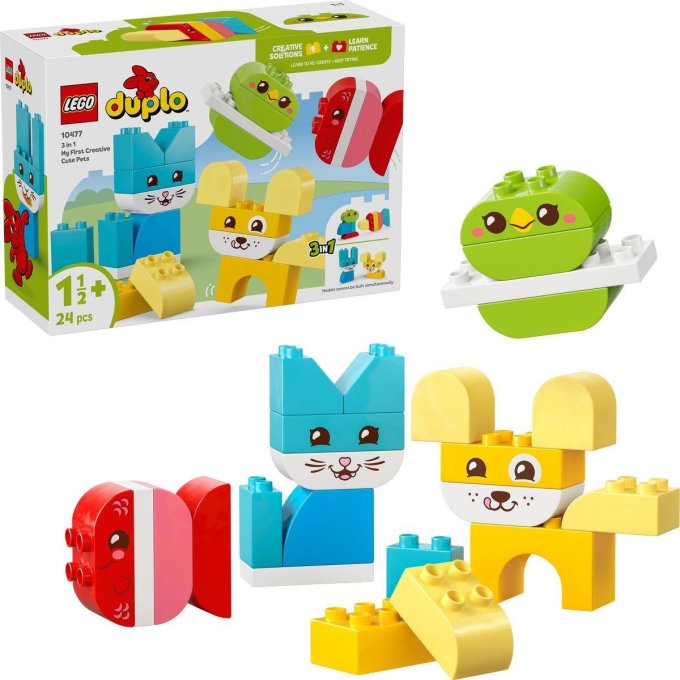 10477 Lego Duplo – Roztomilí kreativní mazlíčci 3 v 1