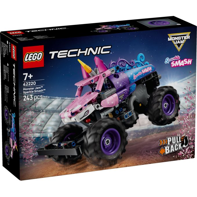 42220 Lego Technic – Monster Jam™ Sparkle Smash™ s natahovacím motorem