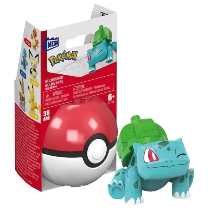 Mega Construx - Pokémon Pokeball Bulbasaur Bulbizarre Bisasam