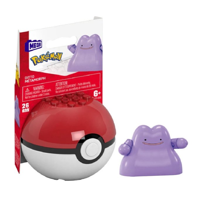 Mega Construx - Pokémon Pokeball Ditto Métamorph
