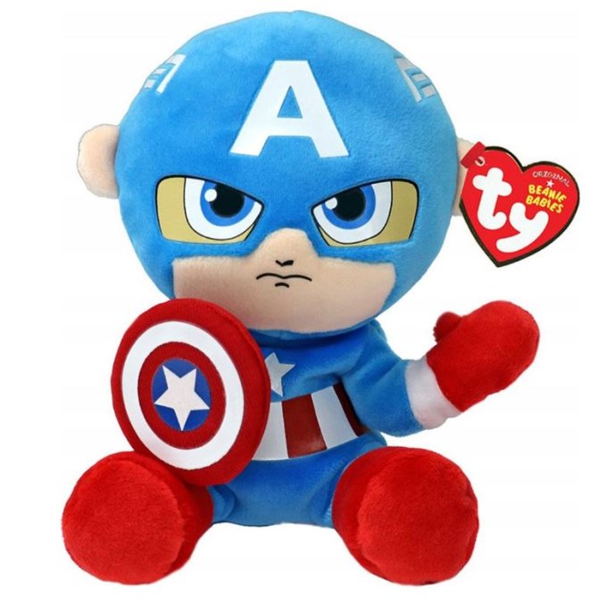TY Marvel – Plyšový Captain America 15 cm
