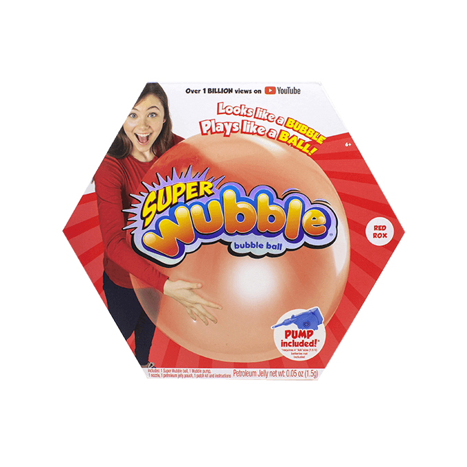 Míč nafukovací - Super Wubble Červená