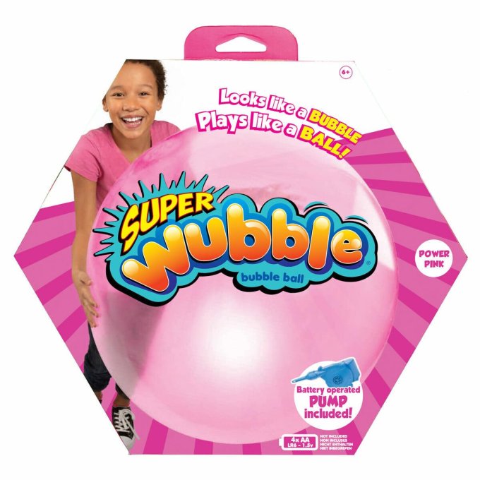 Míč nafukovací - Super Wubble Růžová