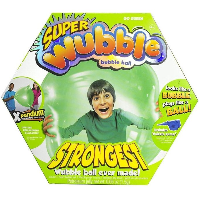 Míč nafukovací - Super Wubble Zelená