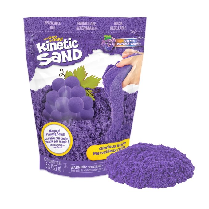 Kinetický písek s vůní hroznů