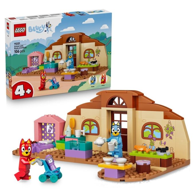 11221 Lego Bluey - Rusty, Bluey a škola