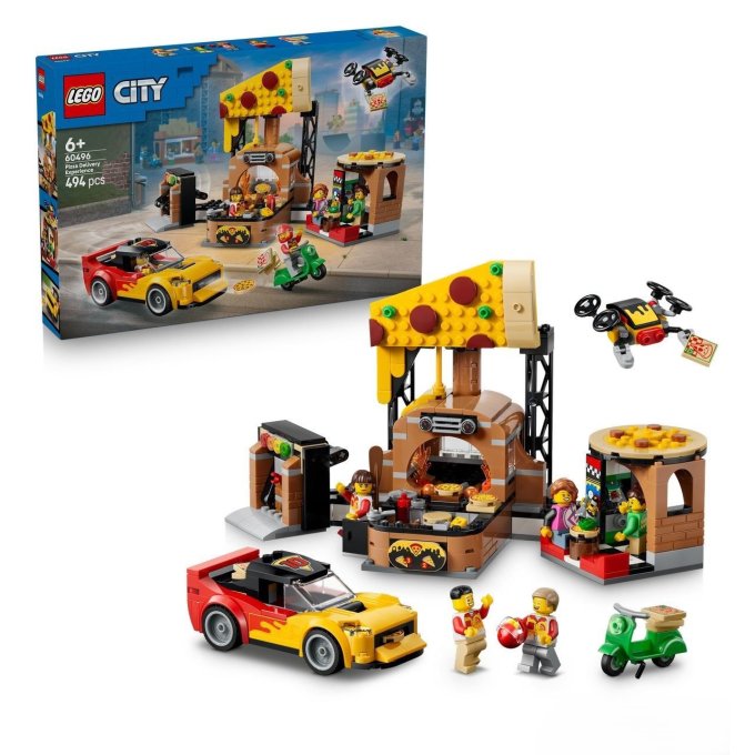 60496 Lego City - Rozvoz pizzy a vozidla