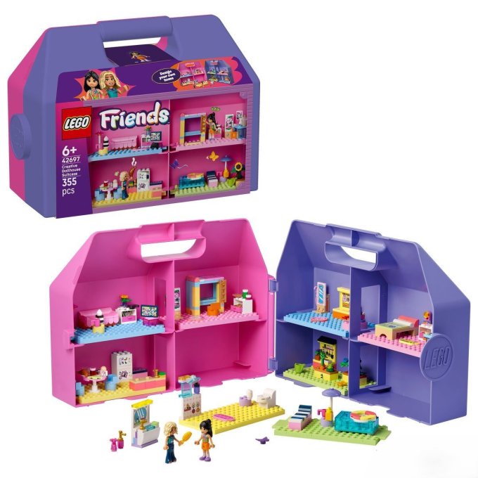 42697 Lego Friends - Kreativní kufřík a domek pro panenky