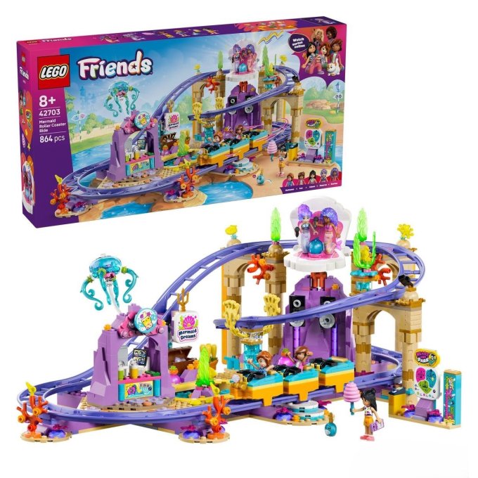 42703 Lego Friends - Jízda na horské dráze s mořskými pannami