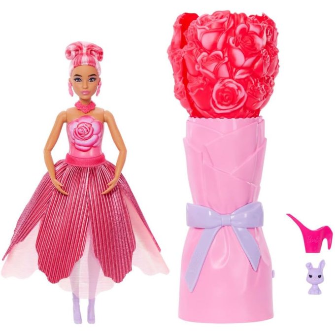 Barbie Petal POP - Květinové překvapení Růže