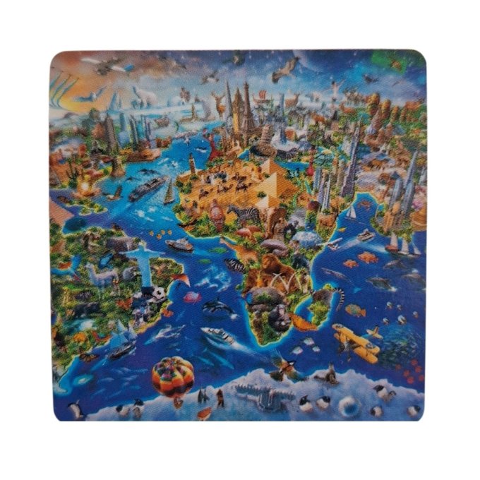 Puzzle 1000 s podložkou Mapa Světa