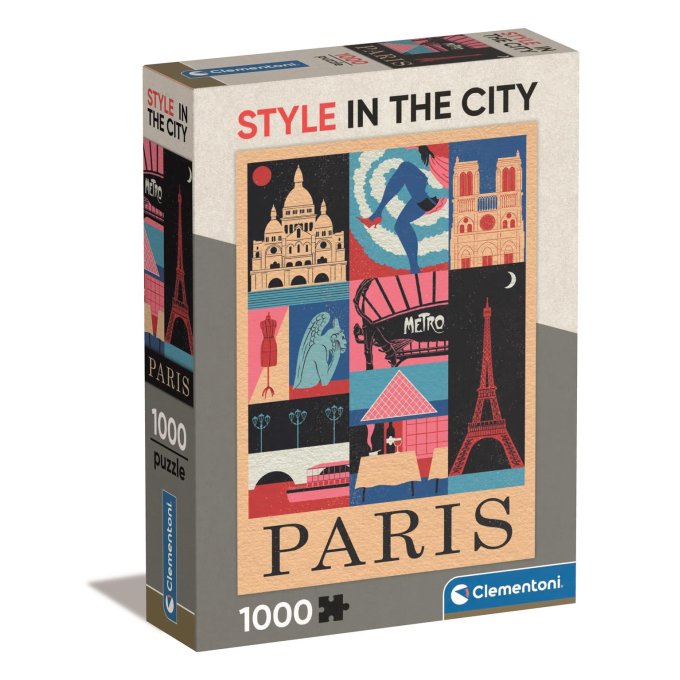 Puzzle 1000 – Styl ve městě Paříž