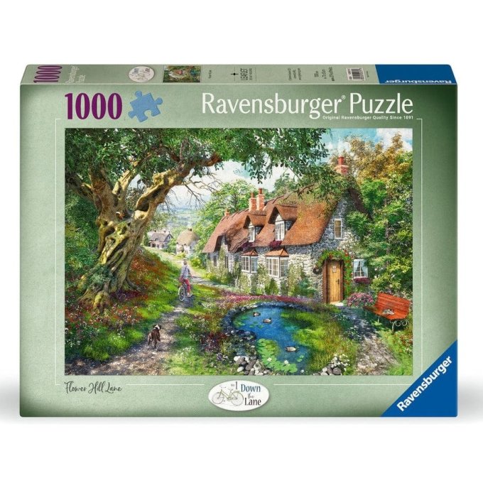 Puzzle 1000 - Cesta přes květinové kopce
