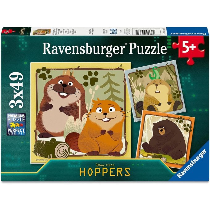 Puzzle 3x49 - Na skok do divočiny