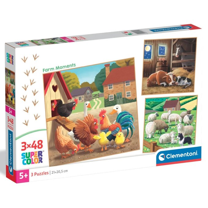 Puzzle 3x48 - Zvířata na farmě