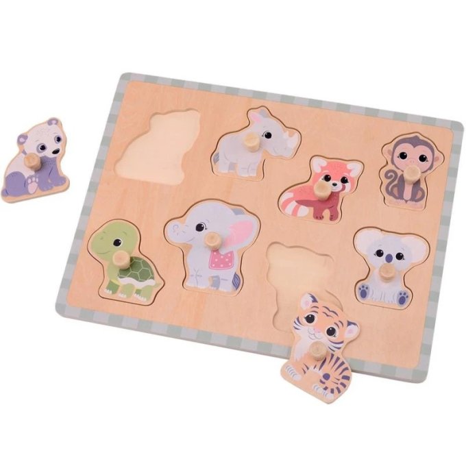 Dřevěné puzzle – Zvířátka