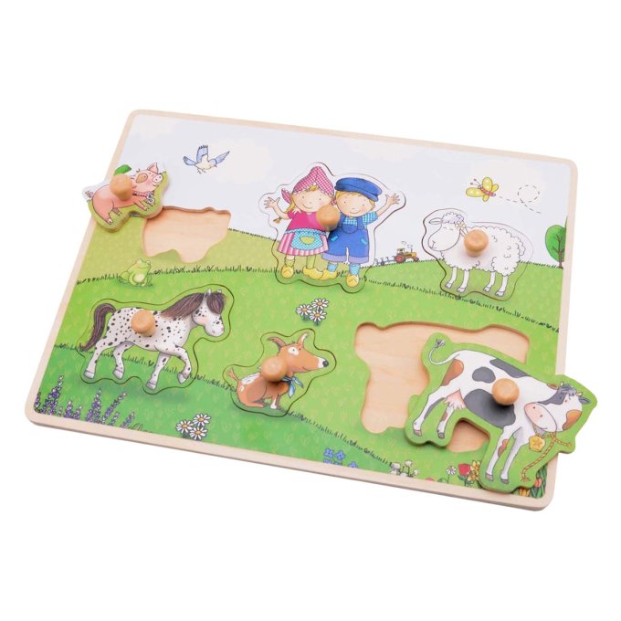 Dřevěné puzzle – Farma