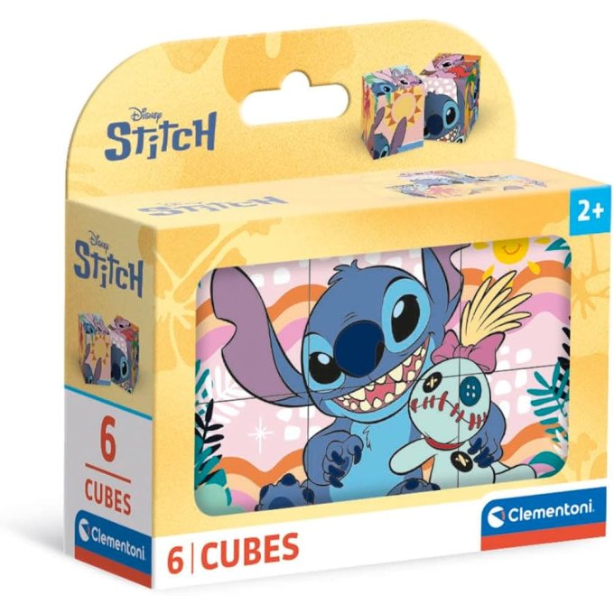Stitch - Obrázkové kostky 6 ks
