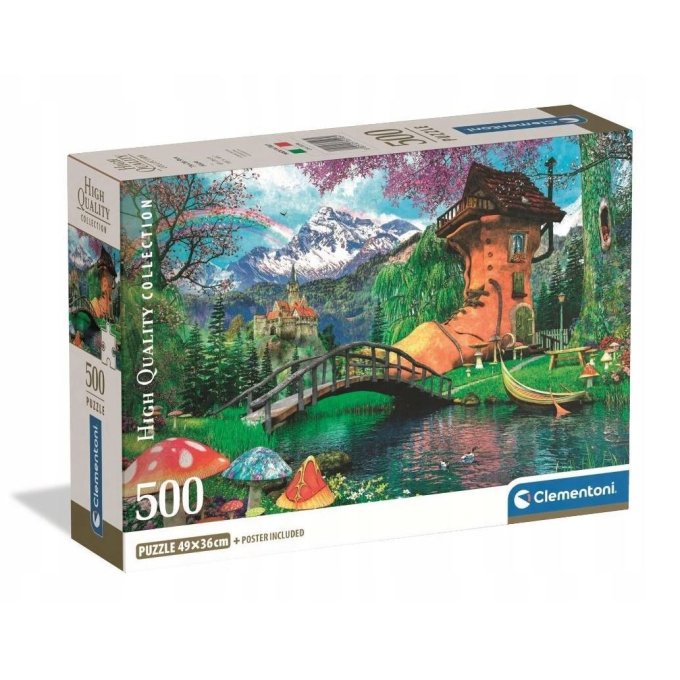 Puzzle 500 – Dům ve staré botě
