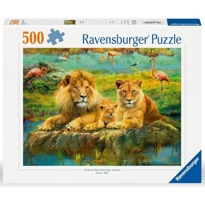 Puzzle 500 - Lvi na savaně